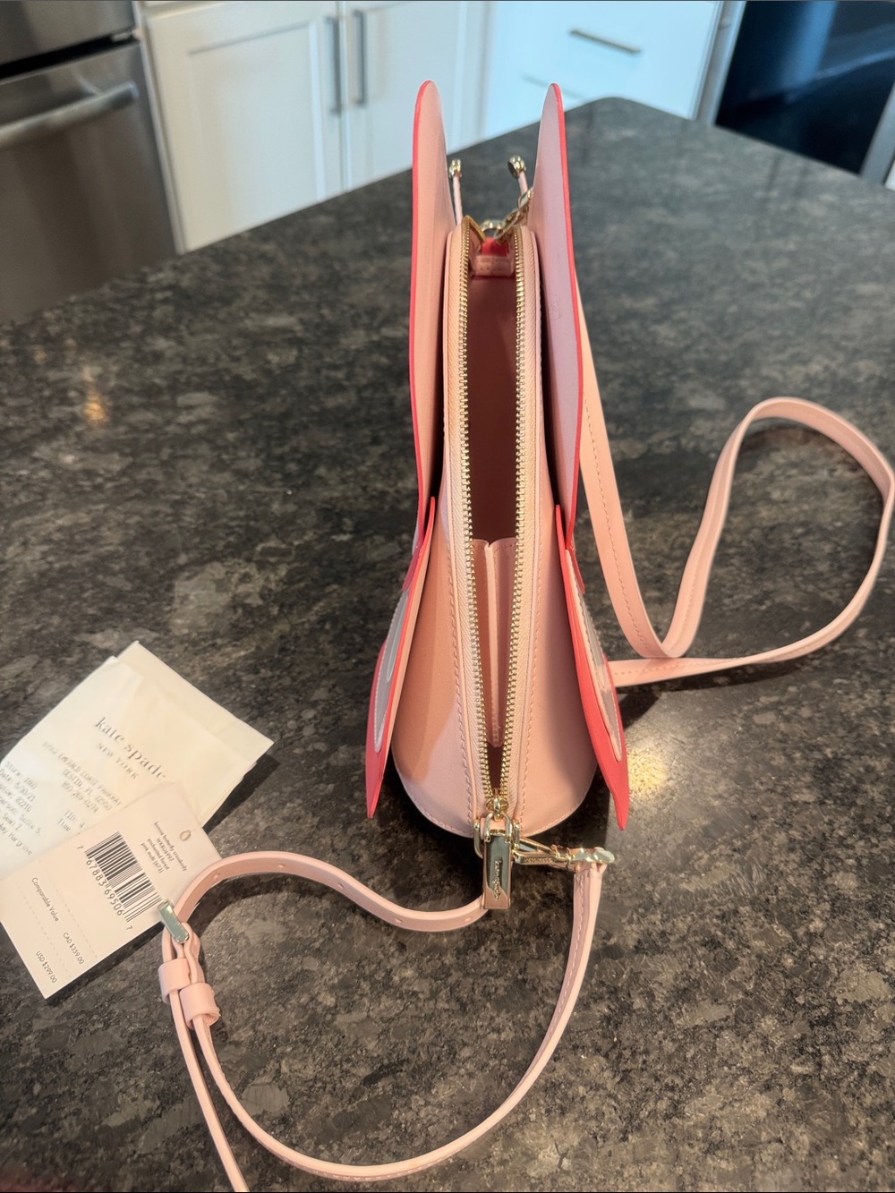 Kate Spade Pink Butterfly Wing Crossbody Bag - Picture 4 of 6